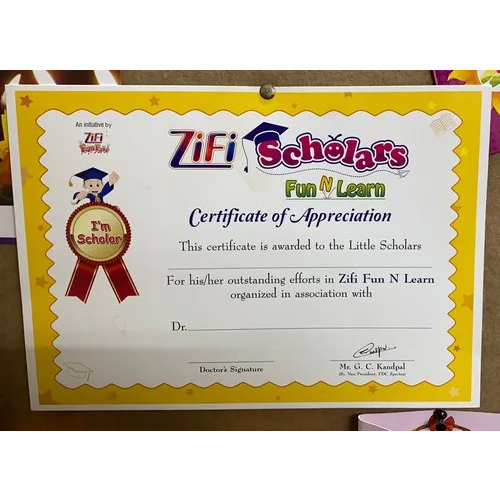 Certificate Printing Services - Premium Quality Paper, Custom Sizes Available | High-Resolution Printing, Fast Turnaround, Personalized Designs