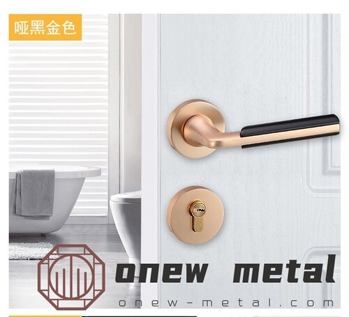 Exterior Door Lever Lockset with Single Cylinder Deadbolt Black Door Handle with