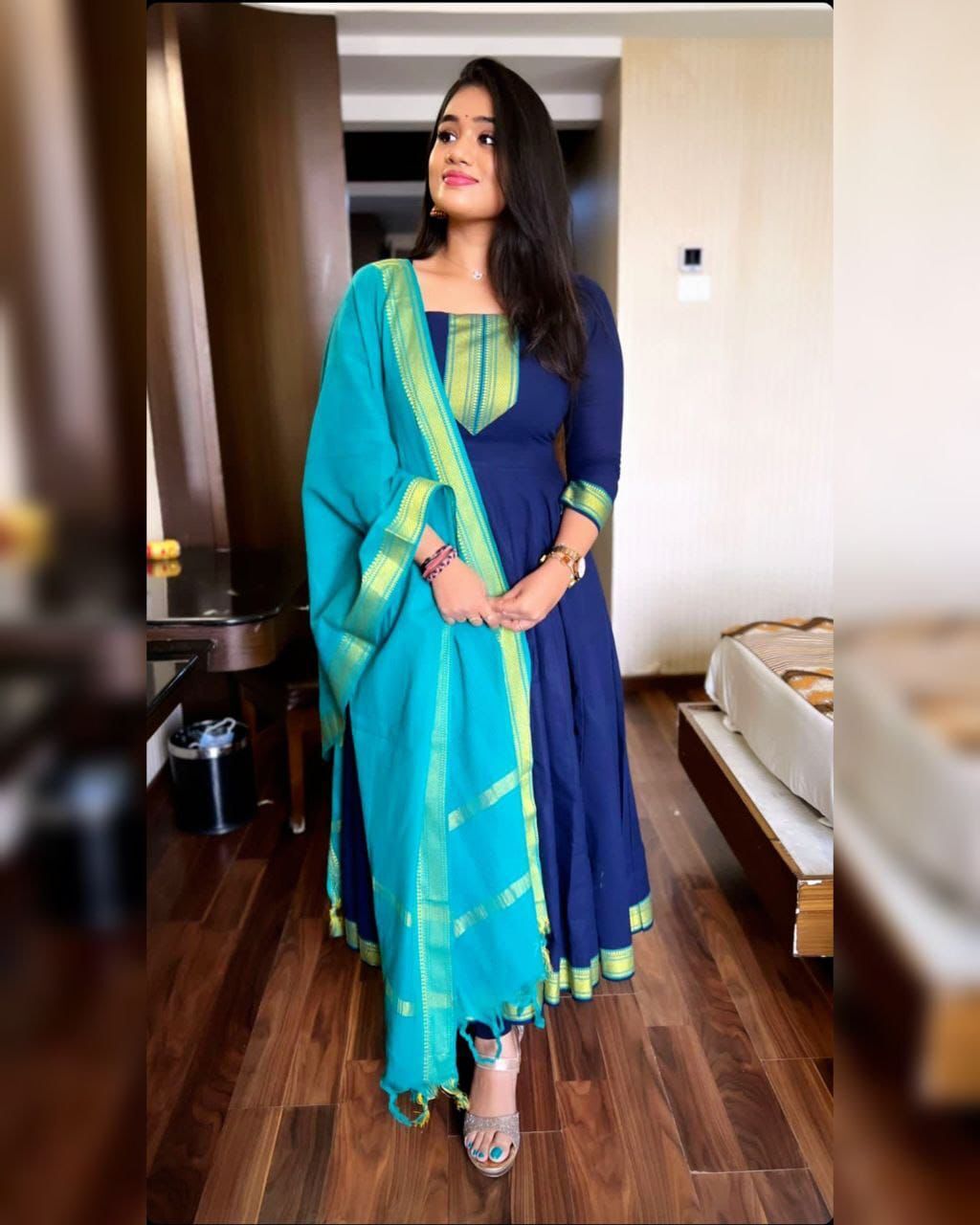 NEW ANARKALI DUPATTA SET