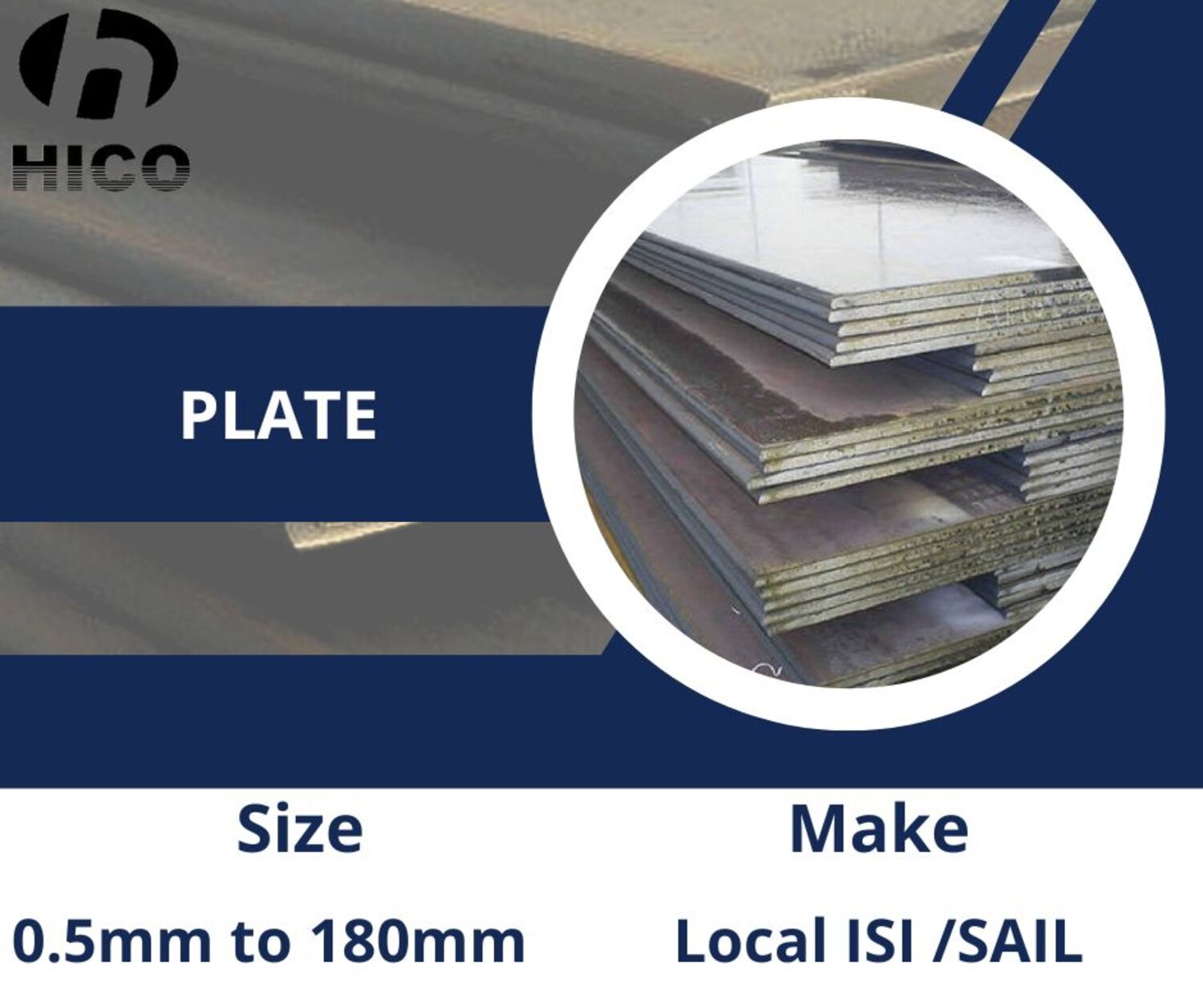 Hot Rolled Plate - Mild Steel, Various Dimensions, Black | Industrial Grade Steel Plates For Durable Fabrication And Manufacturing Applications