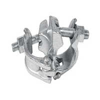 Forged Clamp - High-quality Steel, 60 Mm X 60 Mm Sleeve Size, Hot-dip Galvanized Finish, Includes Couplers For Secure Connections