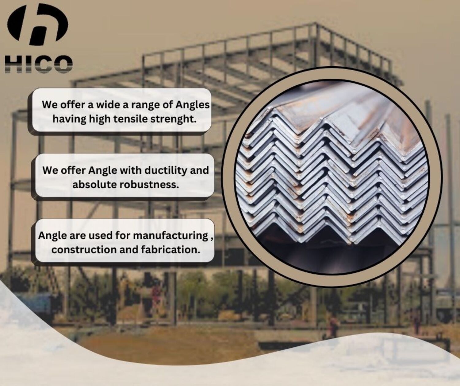 Gi Angle - Mild Steel |  Industrial Grade, Black Color, Standardized Size For Easy Integration In Projects