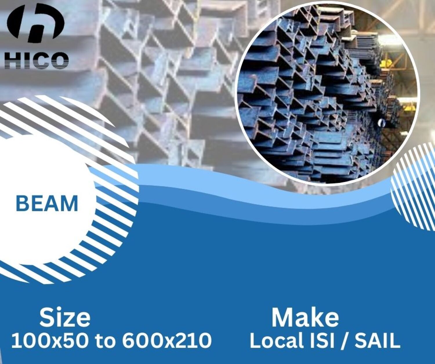 Mild Steel Beam - Industrial Grade Black Structural Steel, Versatile For Various Applications, Customized Sizes And Shapes Available