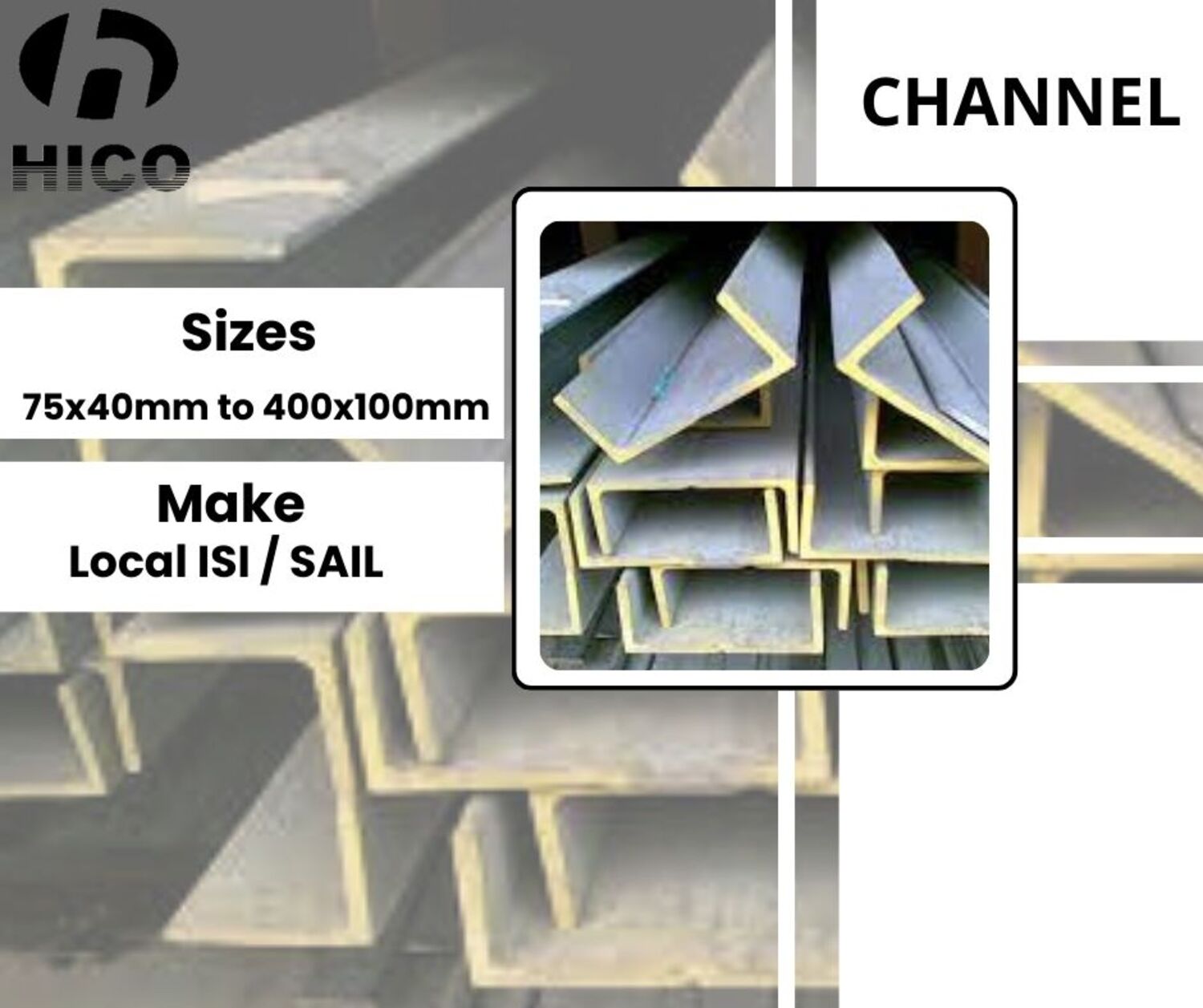 Gi Channel - Industrial-grade Steel, Galvanized Finish, Grey Color | Versatile Building Support For Framing, Roofing, And Installation
