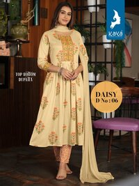 NYRA HANDWORK RAYON PRINT KURTI