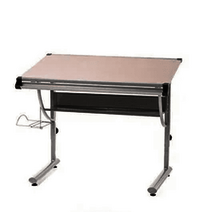 Drawing Table - Steel Frame , Standard Size, Silver Finish | Easy To Clean, Eco-friendly Design