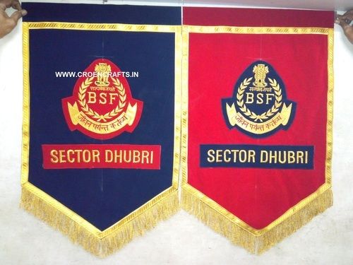 Embroidered T Flag Size: As Per Customer