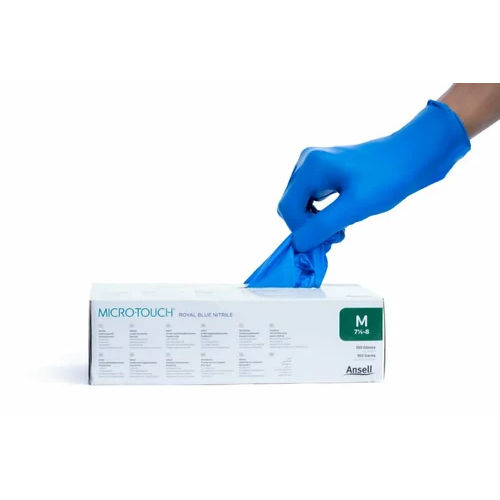 Blue Ansell Microflex Examination Gloves