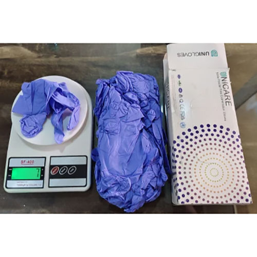 Blue Nitrile Examination Gloves