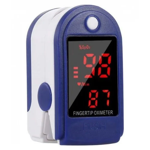 Plastic Single Colour Led Fingertip Pulse Oximeter