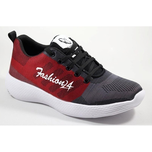 Red & Gray Fsh1255 Casual Shoes