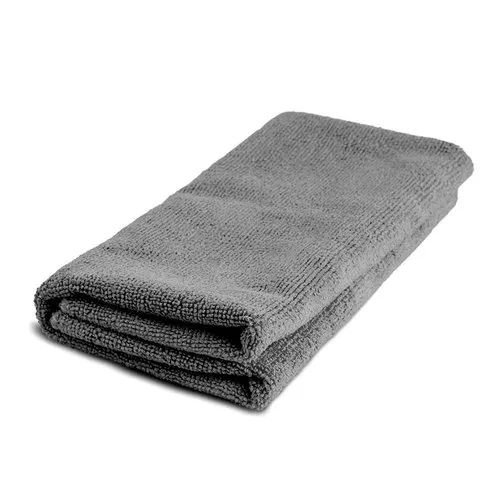 Plain Dyed Black Microfiber Cleaning Towel