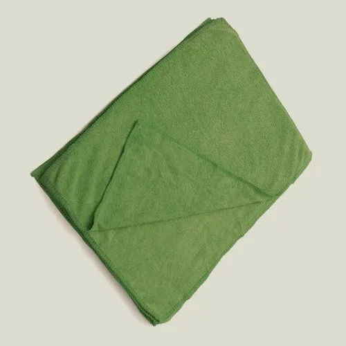 Green Microfiber Cleaning Towel