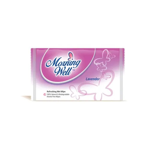 Single Wet Wipes With Lavender Fragrance