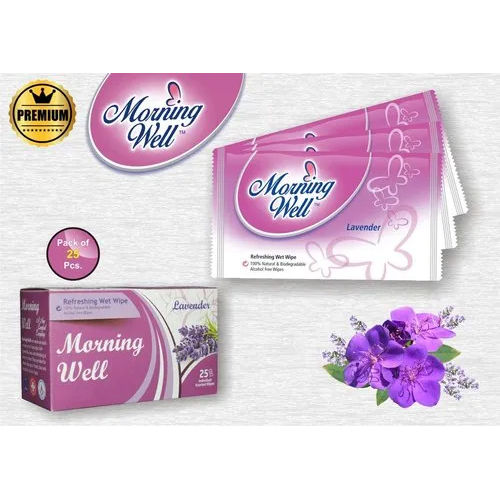 Morning Well Premium Wet Wipes With Lavender Fragrance