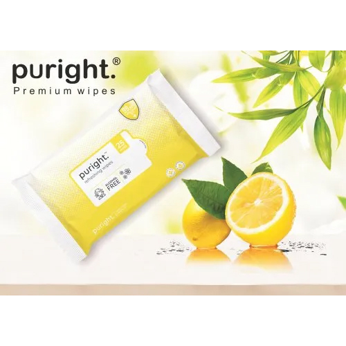 Multiple Wet Wipes With Lemon Fragrance