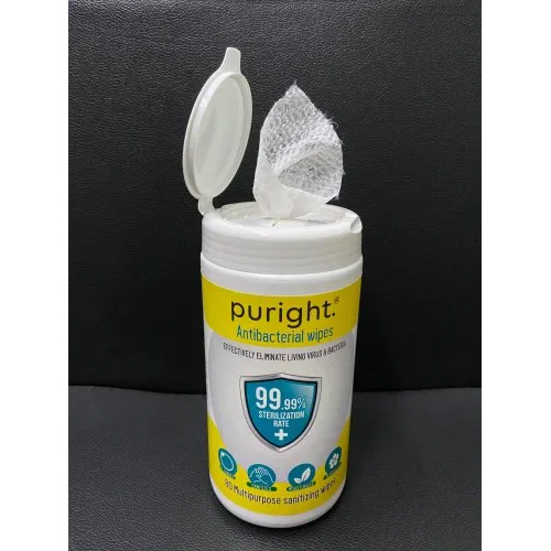 Puright 80 Pulls Canister Wipes