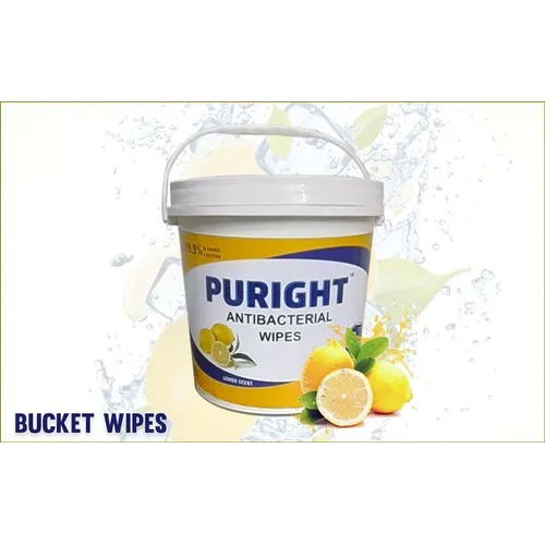 Puright 150 Pulls Antibacterial Bucket Wipes