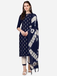 Round Neck Fancy Rayon Kurtis
