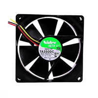 M33422-57 DC 12V Brushless Air Cooling Fan - Metal Construction Black Color Wall Mounted Low Noise Operation Reliable Performance