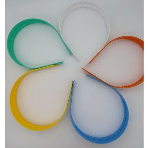 Multi Color Broad Plastic Hair Bands