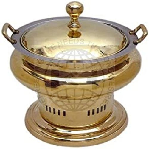 Hotels cheffing dishes commercial golden brass round roll top buffet