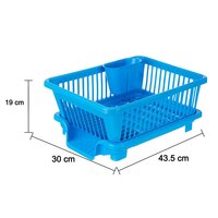 PLASTIC SINK DISH DRAINER DRYING RACK (WITH BROWN BOX) (0607B)