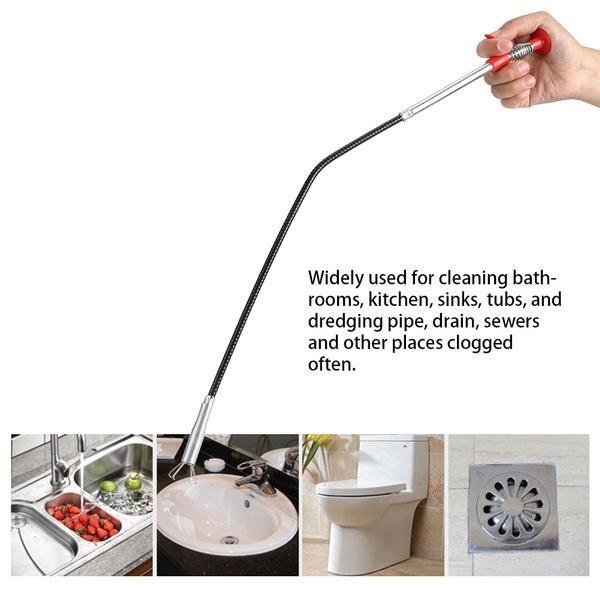 METAL WIRE BRUSH SINK CLEANING HOOK SEWER DREDGING DEVICE (1634)