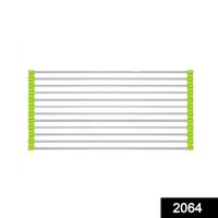 Foldable Drain Rack - Metal, 47x23 Cm | Multi-color, Roll-up Dish Drying Solution