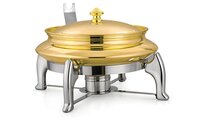 Hotel Restaurant Stainless Steel Gold/silver  Chafing Dish Warranty: Yes