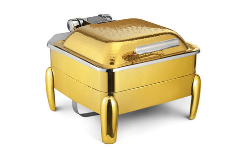 Buffet extra large 9l wedding party Gold hammer  luxury chafing golden dish food