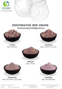 Dehydrated red onion Granules