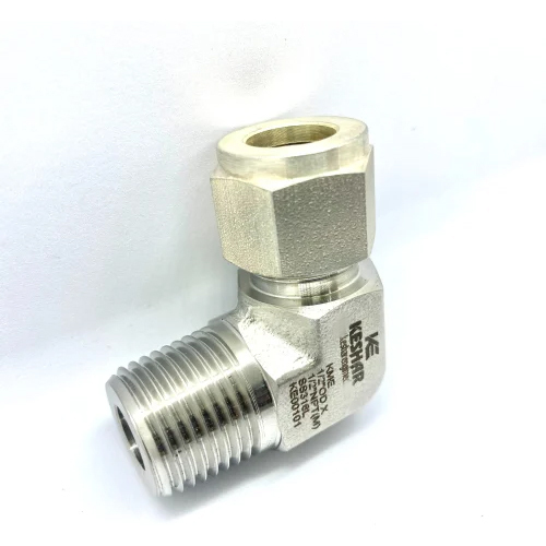 Male Elbow - Silver, 1 Inch | Plumbing Pipe Connector with Durable Performance