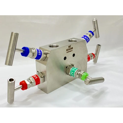 Five Way Angle Type Manifold Valve