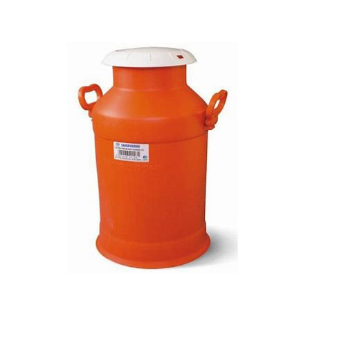 Orange Color Plastic Milk Can - Color: Red