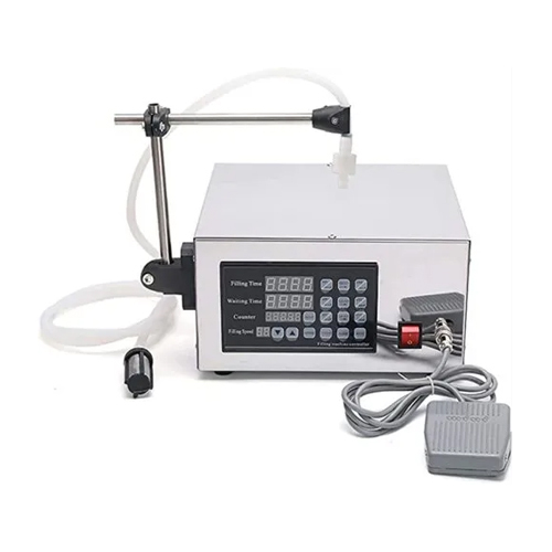 Liquid Filling Machine - Stainless Steel, Gray | Semi-Automatic, High Efficiency, Low Noise, ECO Friendly, 1-Year Warranty