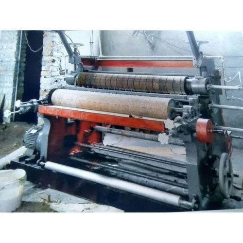 Red & Gray Vertical Corrugation Machine 52