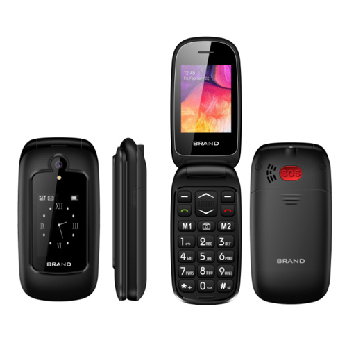 K57 Flip Phone Body Material: Plastic & Glass