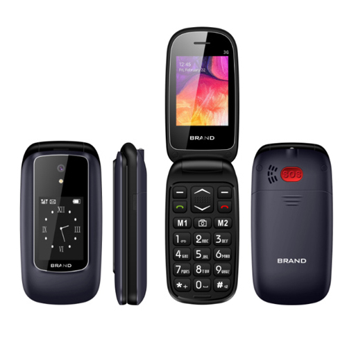 K55 Flip Phone Body Material: Plastic & Glass