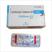 Colchicine Tablets - 0.5mg Colchimax Composition, 1x10 Strips | General Medicines For Adults, Stored At Room Temperature
