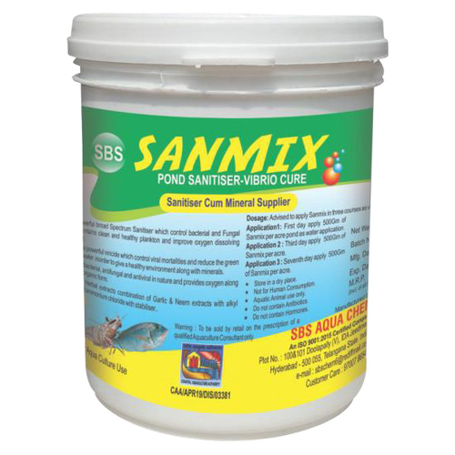 Sanmix (Sanitiser Cum Minerals-Vibrio) Efficacy: Feed Preservatives