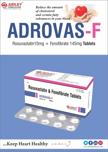 Tablet Rosuvastatin 10mg + Fenofibrate 145mg