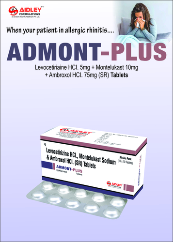 Tablet Montelukast 10mg + Levocetitizine Dihydrochloride 5mg +  Ambroxol Hydrochloride SR 75mg