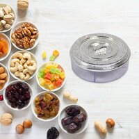 ROUND SMILEY MULTI PURPOSE 4 COMPARTMENT BOX FOR HOME AND KITCHEN USE (5268)
