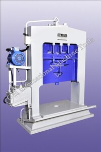 Hydraulic Iron Worker Machine - 1200 Kg, Automatic Operation, Blue And White | Low Maintenance, Strong Hydraulic Components, Accurate Geometry, 1-year Warranty