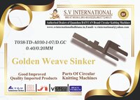 T038-TD-A030-1-07/D-GC 0.40/0.20MM - DOUBLE TERRY MACHINES OUTER PILE SINKERS