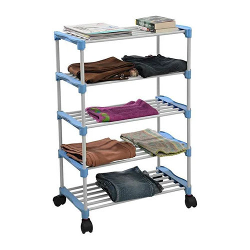 High Quality Stainless Steel Five Shelves Cloth Rack