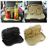 Car Tray Backseat Food Tray with Bottle Cup Holder for Car