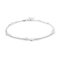 Playful Dolphin Silver Anklet
