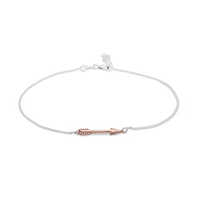 Arrow Charm Anklet With Rose Gold Plating